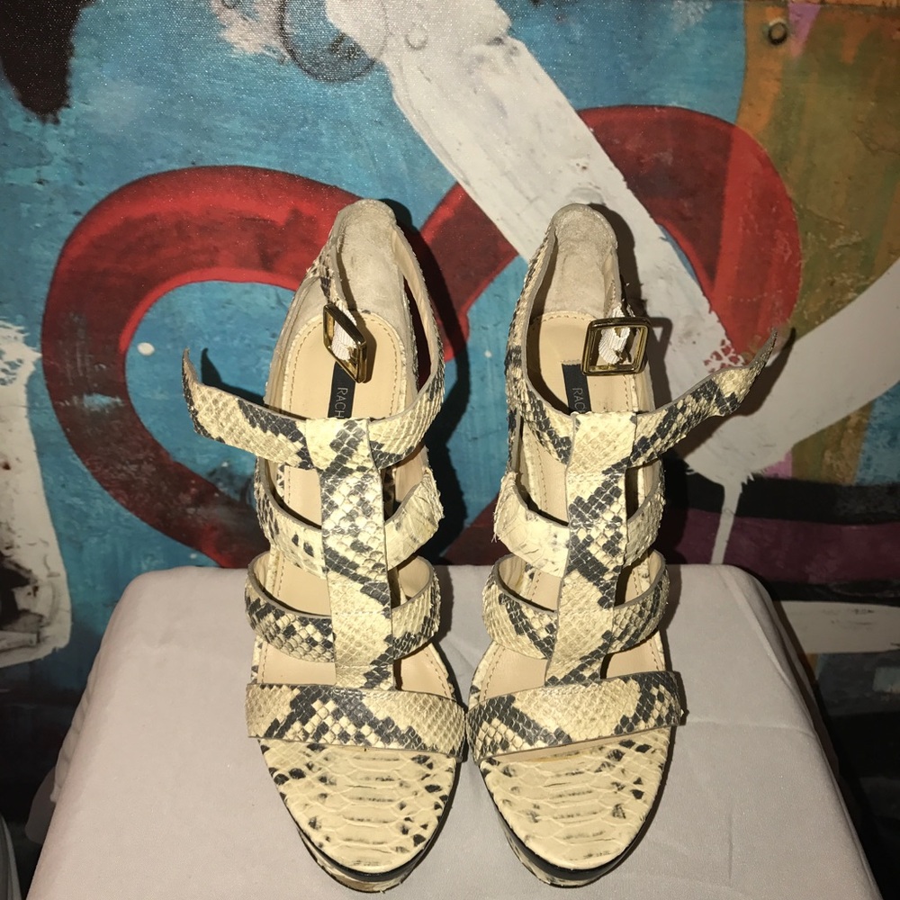 Rachel Zoe Snake Print Wedges